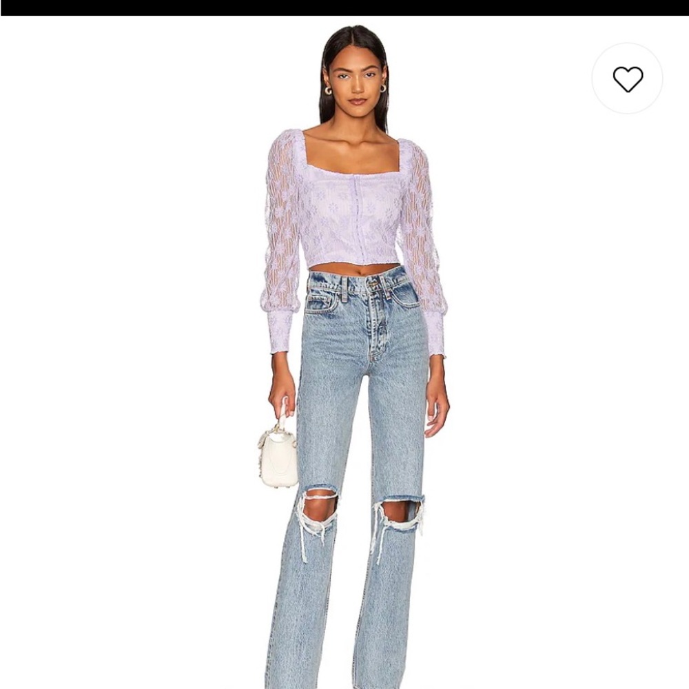 Steve Madden x BB Dakota Sheets to Streets Top Lavender Medium